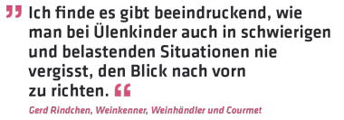 UelenKinder-Unterstuetzer - Statement: Gerd Rindchen, Weinkenner, Weinhändler und Courmet